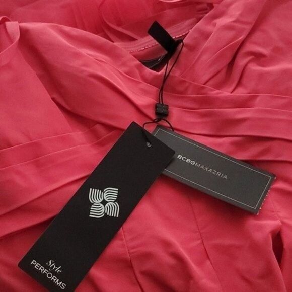 BCBGMAXAZRIA Pleated Strappy Dress 4 – Elegant Formal Cocktail Dress - Picture 3 of 10